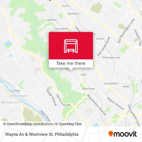 Wayne Av & Westview St map