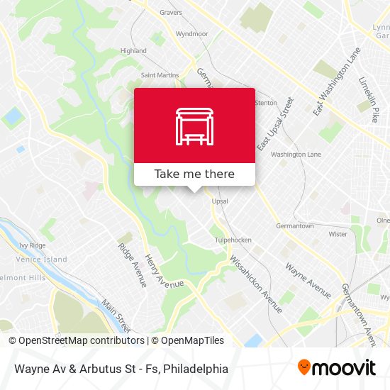 Wayne Av & Arbutus St - Fs map