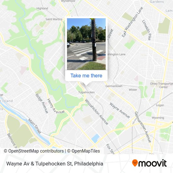 Mapa de Wayne Av & Tulpehocken St