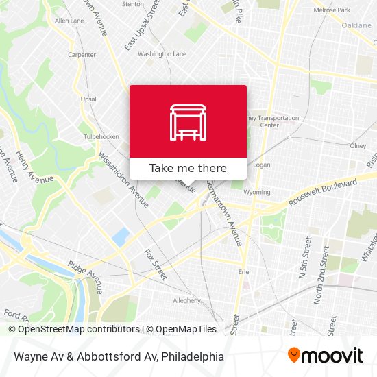 Wayne Av & Abbottsford Av map
