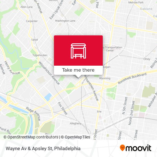 Mapa de Wayne Av & Apsley St