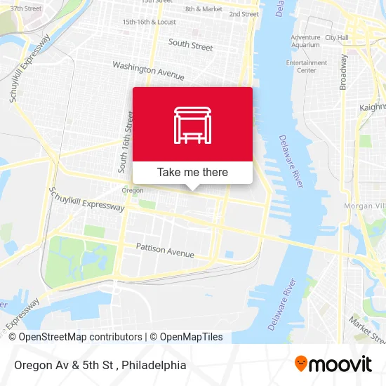 Oregon Av & 5th St map