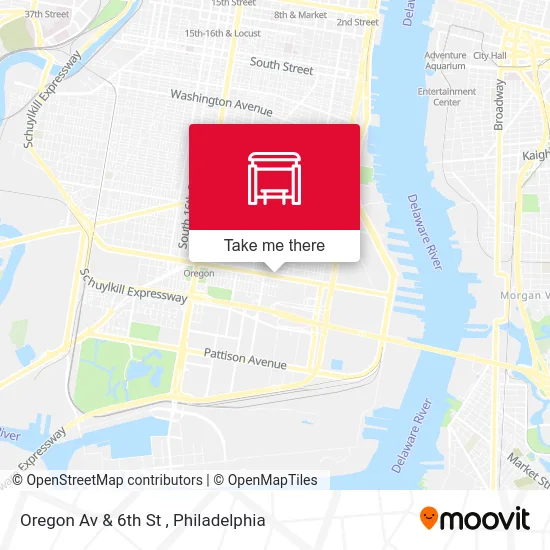 Oregon Av & 6th St map