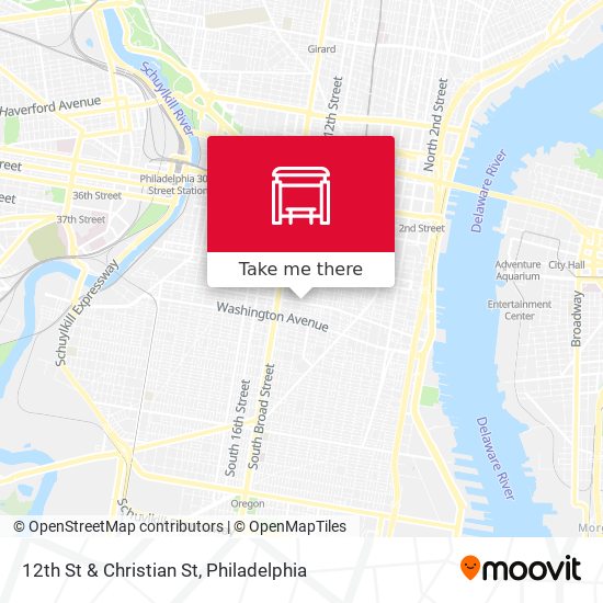 12th St & Christian St map