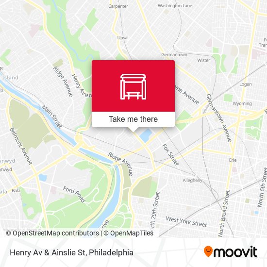 Henry Av & Ainslie St map