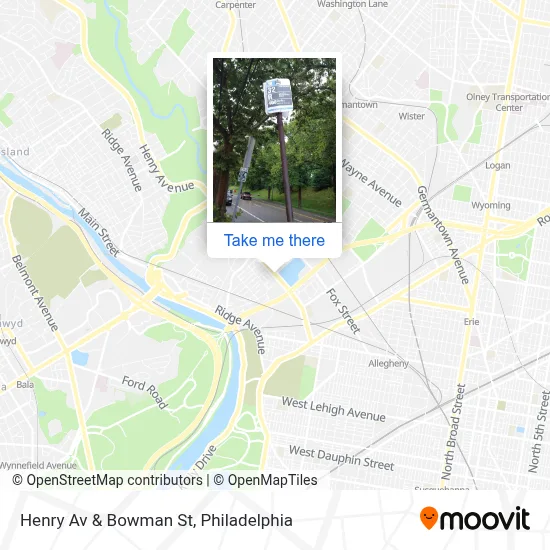 Henry Av & Bowman St map