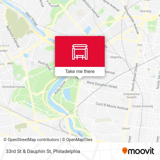 33rd St & Dauphin St map