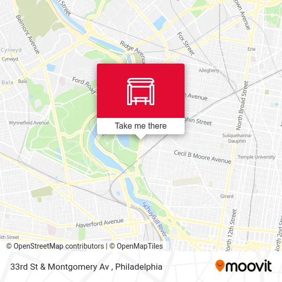 33rd St & Montgomery Av map