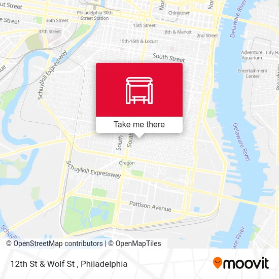 12th St & Wolf St map