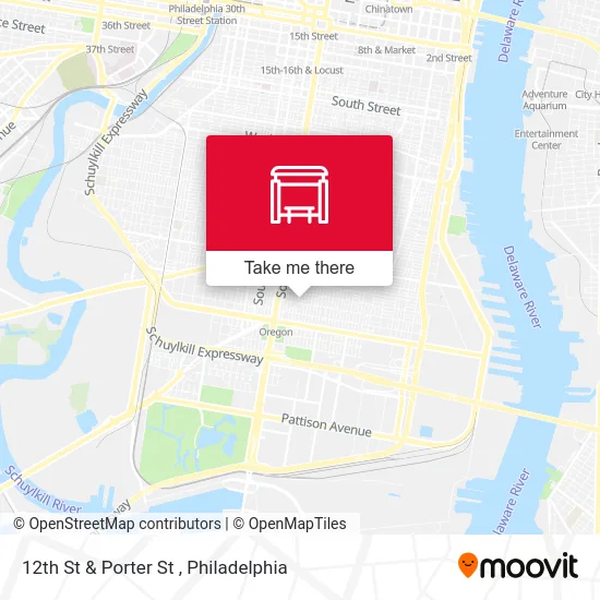 12th St & Porter St map