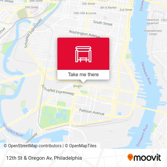 12th St & Oregon Av map