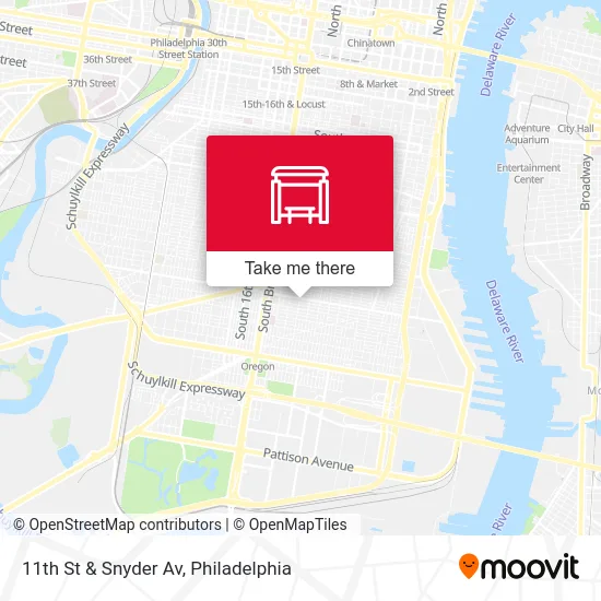 11th St & Snyder Av map
