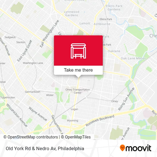 Old York Rd & Nedro Av map