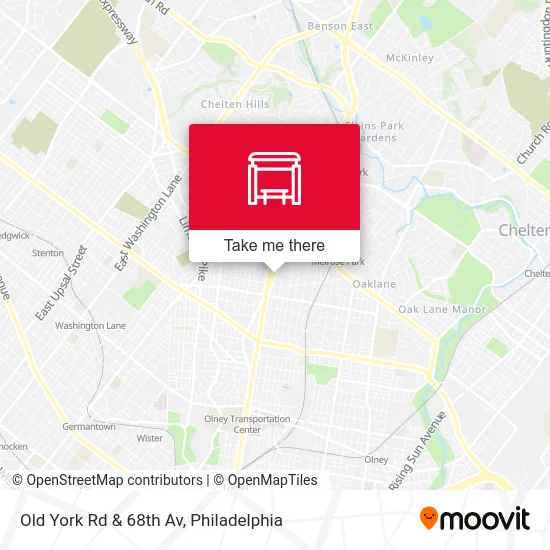 Old York Rd & 68th Av map