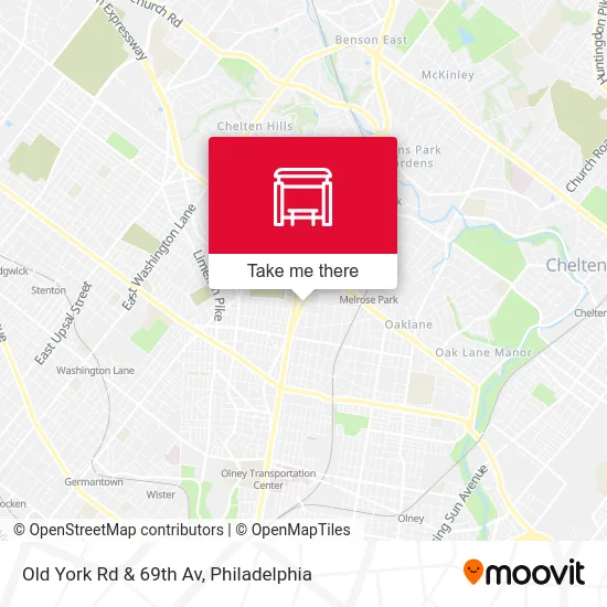 Old York Rd & 69th Av map