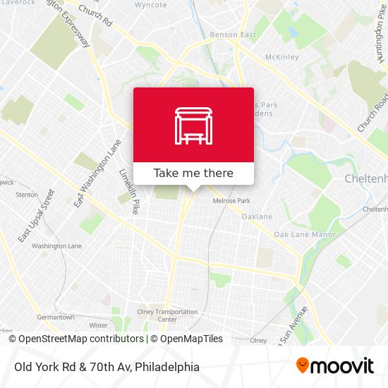 Mapa de Old York Rd & 70th Av