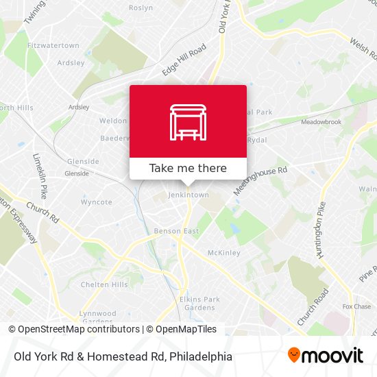 Old York Rd & Homestead Rd map
