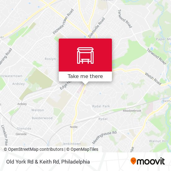 Mapa de Old York Rd & Keith Rd