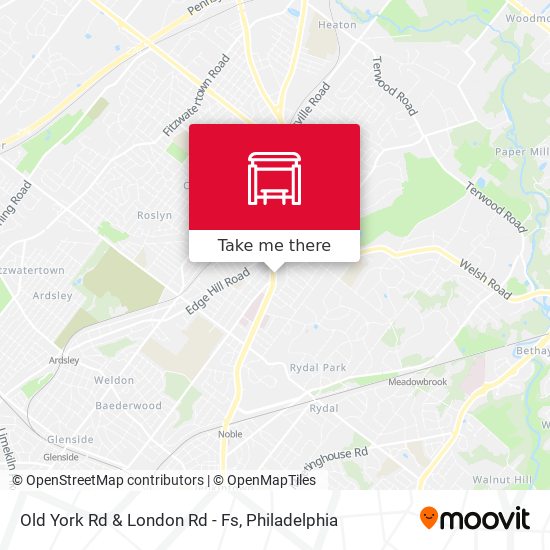 Mapa de Old York Rd & London Rd - Fs