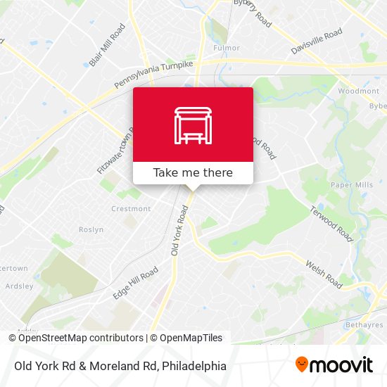 Mapa de Old York Rd & Moreland Rd