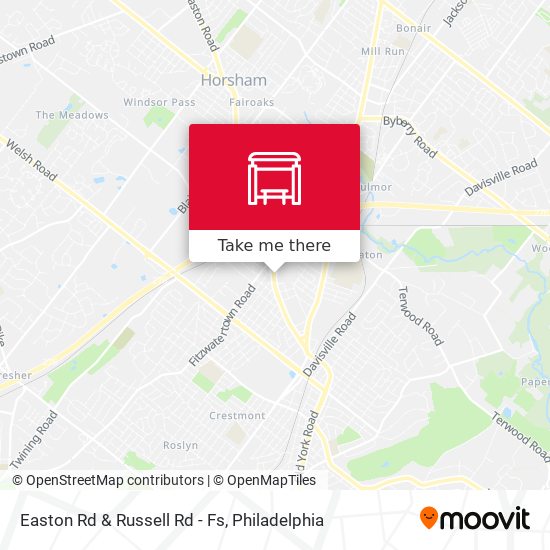 Mapa de Easton Rd & Russell Rd - Fs