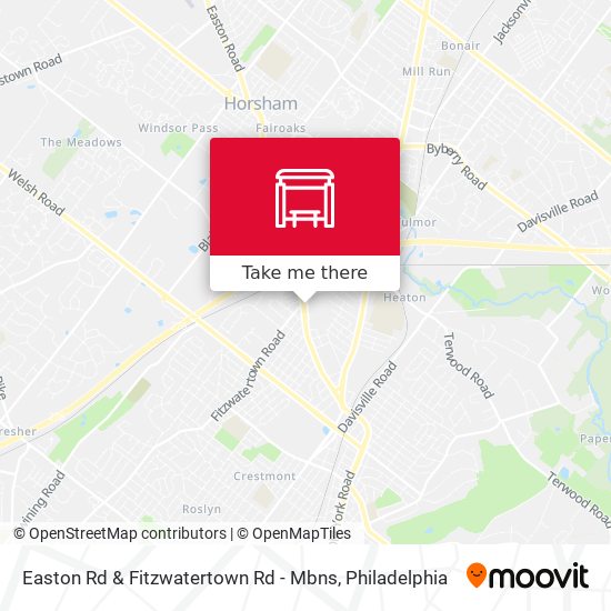 Easton Rd & Fitzwatertown Rd - Mbns map