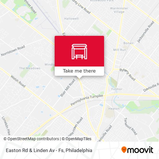 Mapa de Easton Rd & Linden Av - Fs