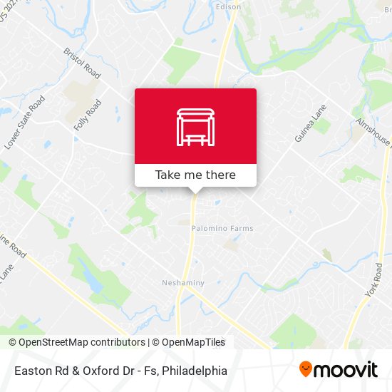 Easton Rd & Oxford Dr - Fs map