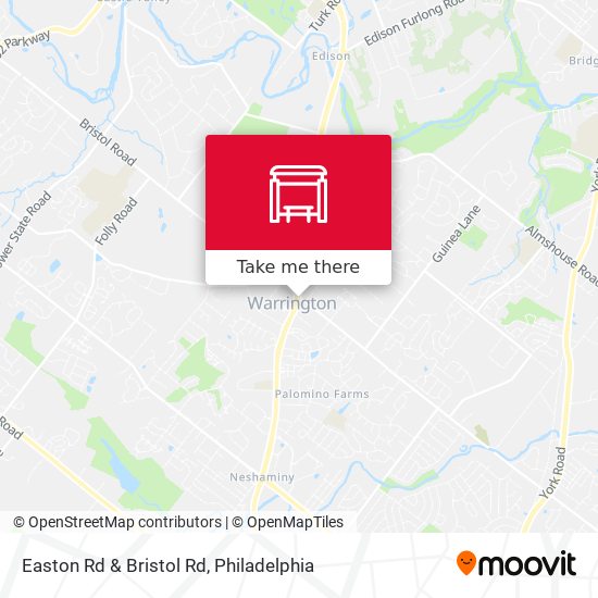 Easton Rd & Bristol Rd map