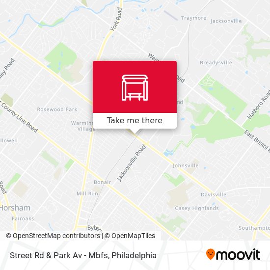 Mapa de Street Rd & Park Av - Mbfs