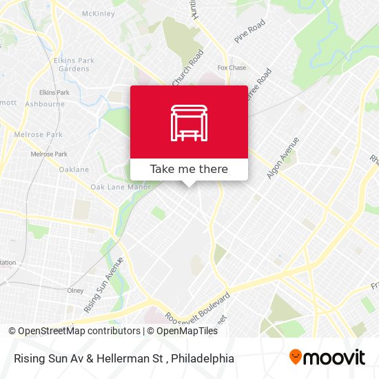 Mapa de Rising Sun Av & Hellerman St