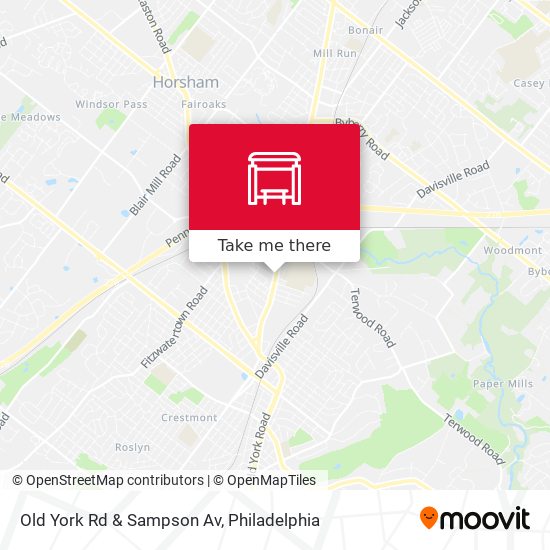 Mapa de Old York Rd & Sampson Av