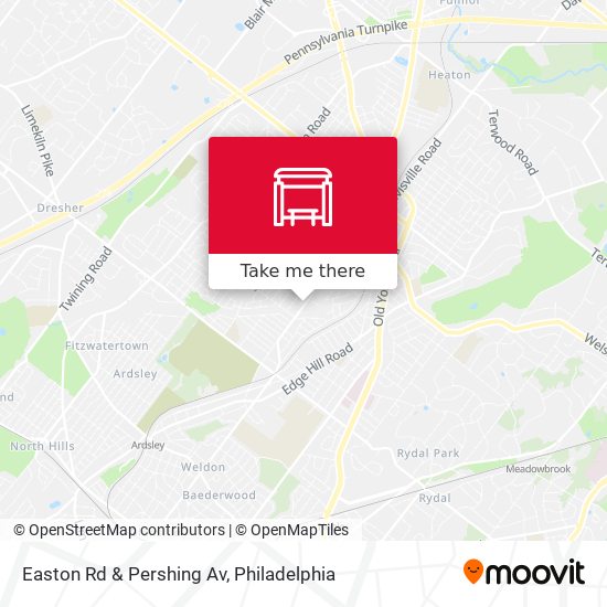 Easton Rd & Pershing Av map