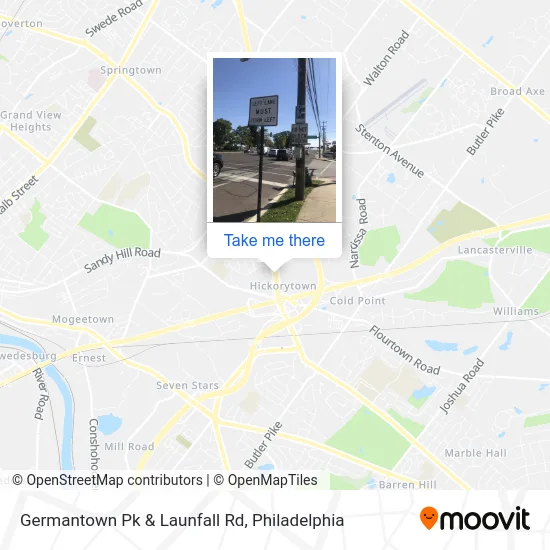 Germantown Pk & Launfall Rd map