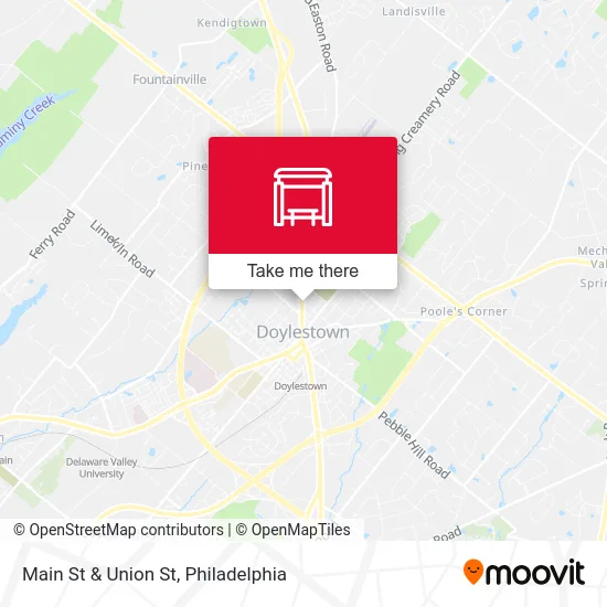 Main St & Union St map