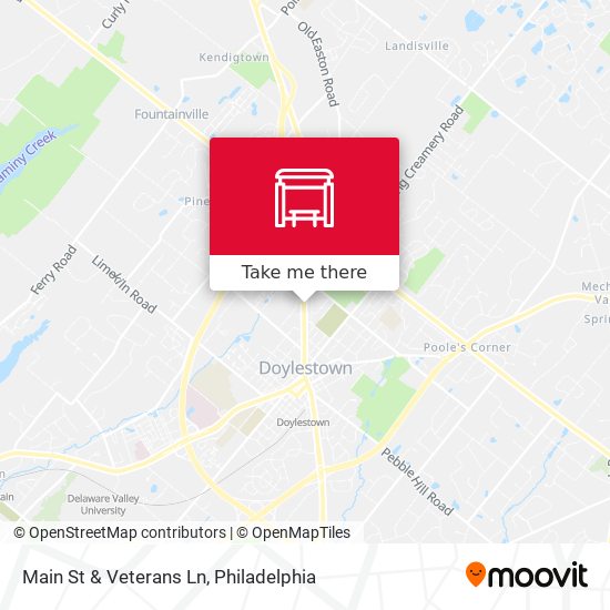 Main St & Veterans Ln map