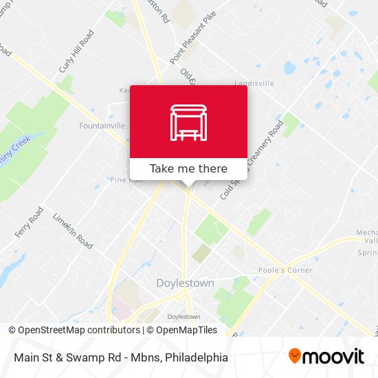 Main St & Swamp Rd - Mbns map