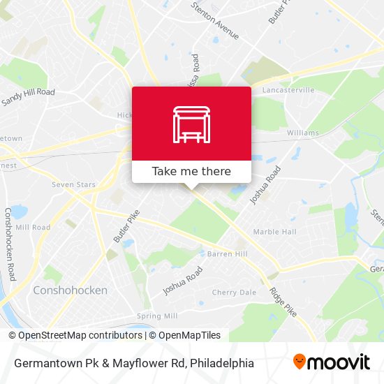 Germantown Pk & Mayflower Rd map