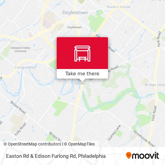 Mapa de Easton Rd & Edison Furlong Rd
