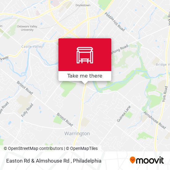 Mapa de Easton Rd & Almshouse Rd