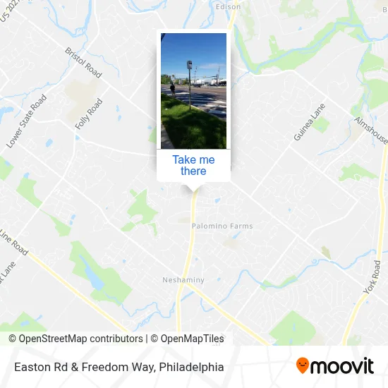 Easton Rd & Freedom Way map