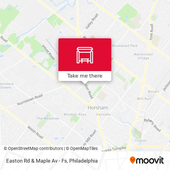 Easton Rd & Maple Av - Fs map