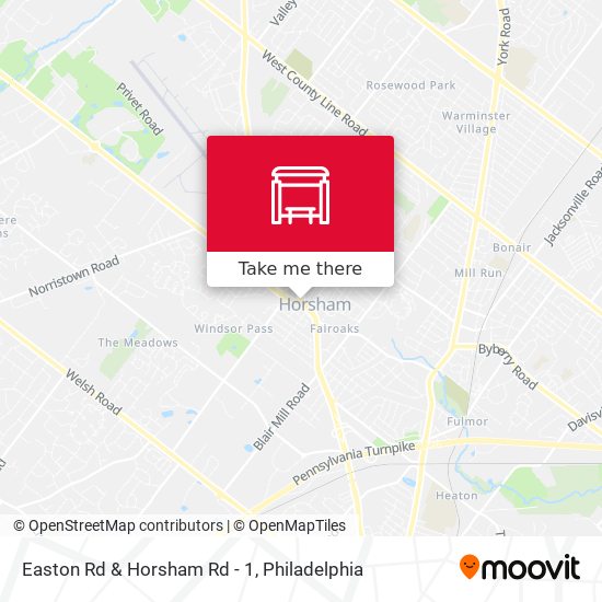 Mapa de Easton Rd & Horsham Rd - 1