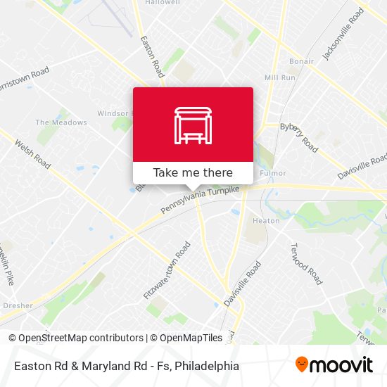 Easton Rd & Maryland Rd - Fs map