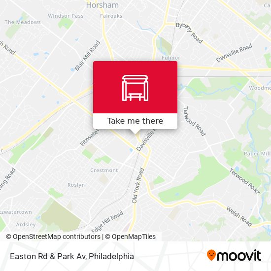 Mapa de Easton Rd & Park Av