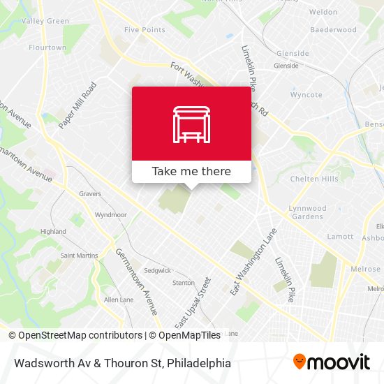 Mapa de Wadsworth Av & Thouron St