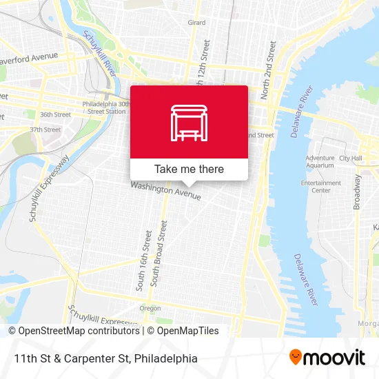 11th St & Carpenter St map