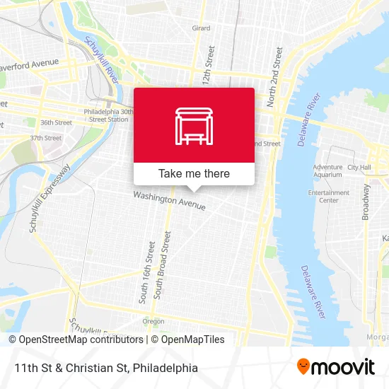 11th St & Christian St map
