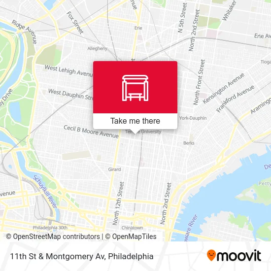 11th St & Montgomery Av map