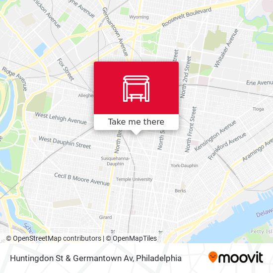Mapa de Huntingdon St & Germantown Av
